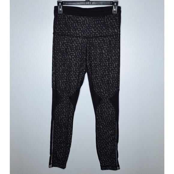 Lululemon Running In The City 7/8 Tight Full-On Luxtreme Heathered Net Pop 6 - Picture 15 of 15